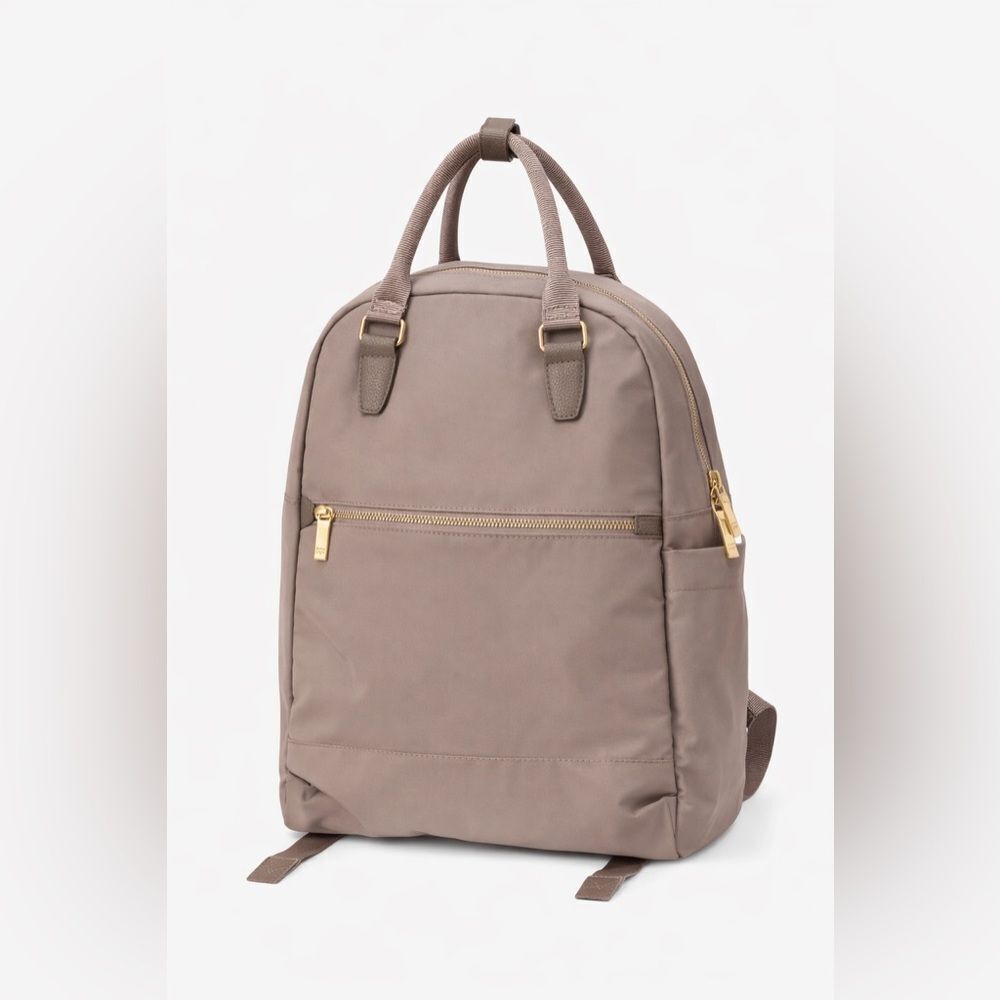 Open Story Backpack with Gold Accents NWOT